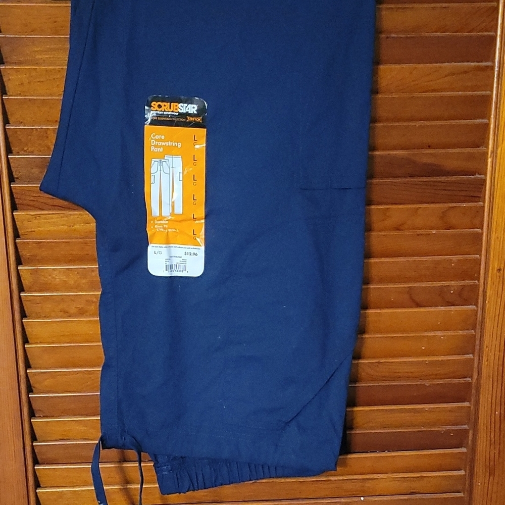 ScrubStar Navy Blue Drawstring Pants